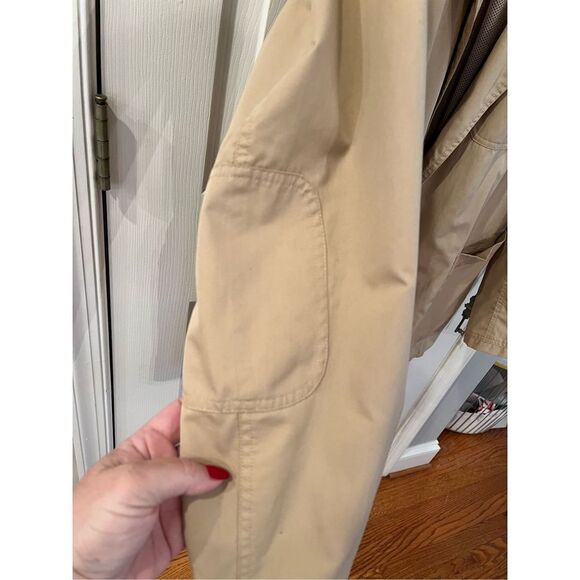 Duluth Trading Tan Safari Utility Mesh Lined Travel Jacket Vintage sz L EUC - Picture 3 of 10